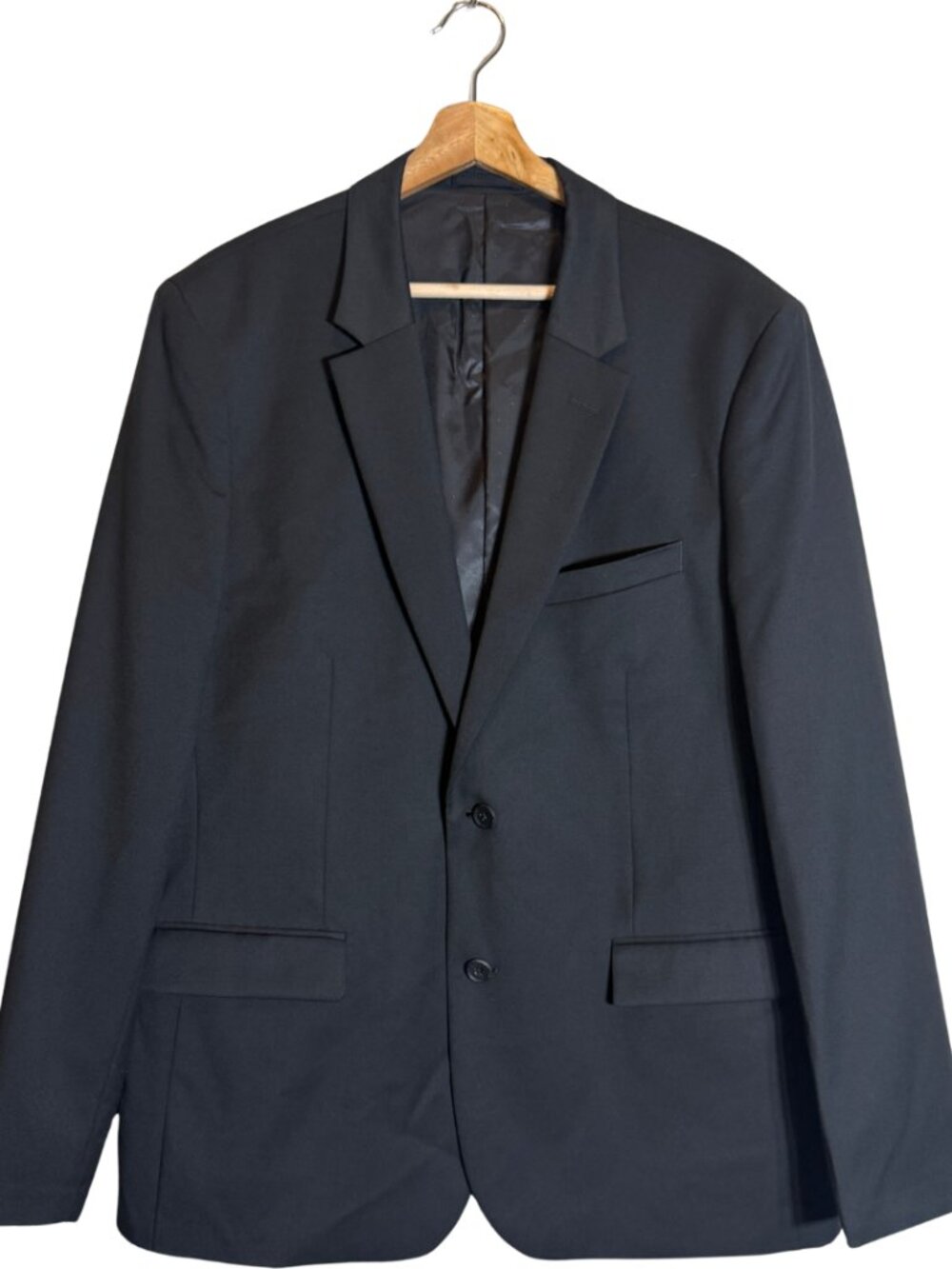 RW&CO. Preston Sport Coat Blazer Dinner Jacket Men's 44R Black Formal Career